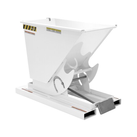 Vestil Heavy Duty Self-Dump Hopper .33 Cubic Yard 6000 lb White D-33-HD-WHT